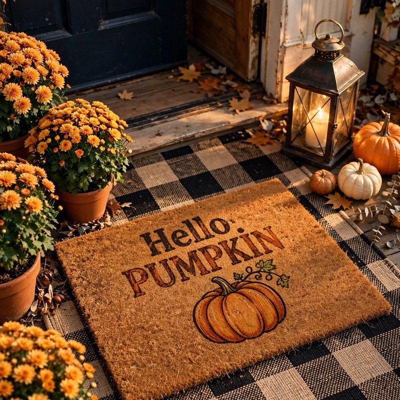 Hello Pumpkin Doormat