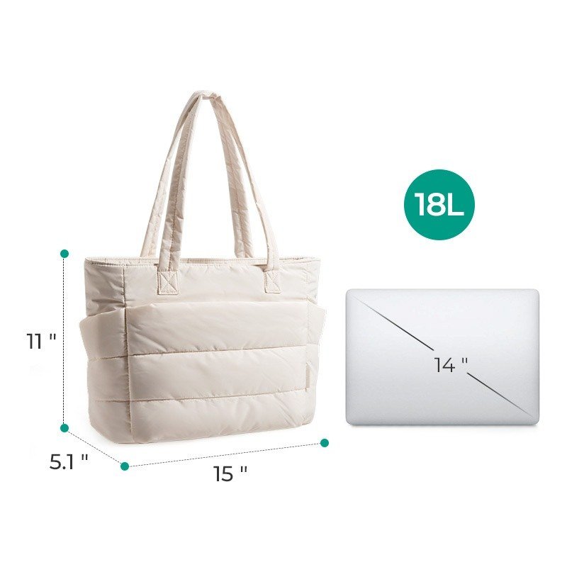 BAGSMART Puffy Tote Bag