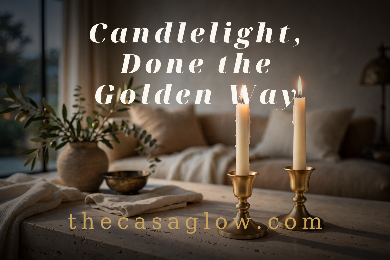 Romadedi Gold Taper Candle Holders: Candlelight, Done the Golden Way