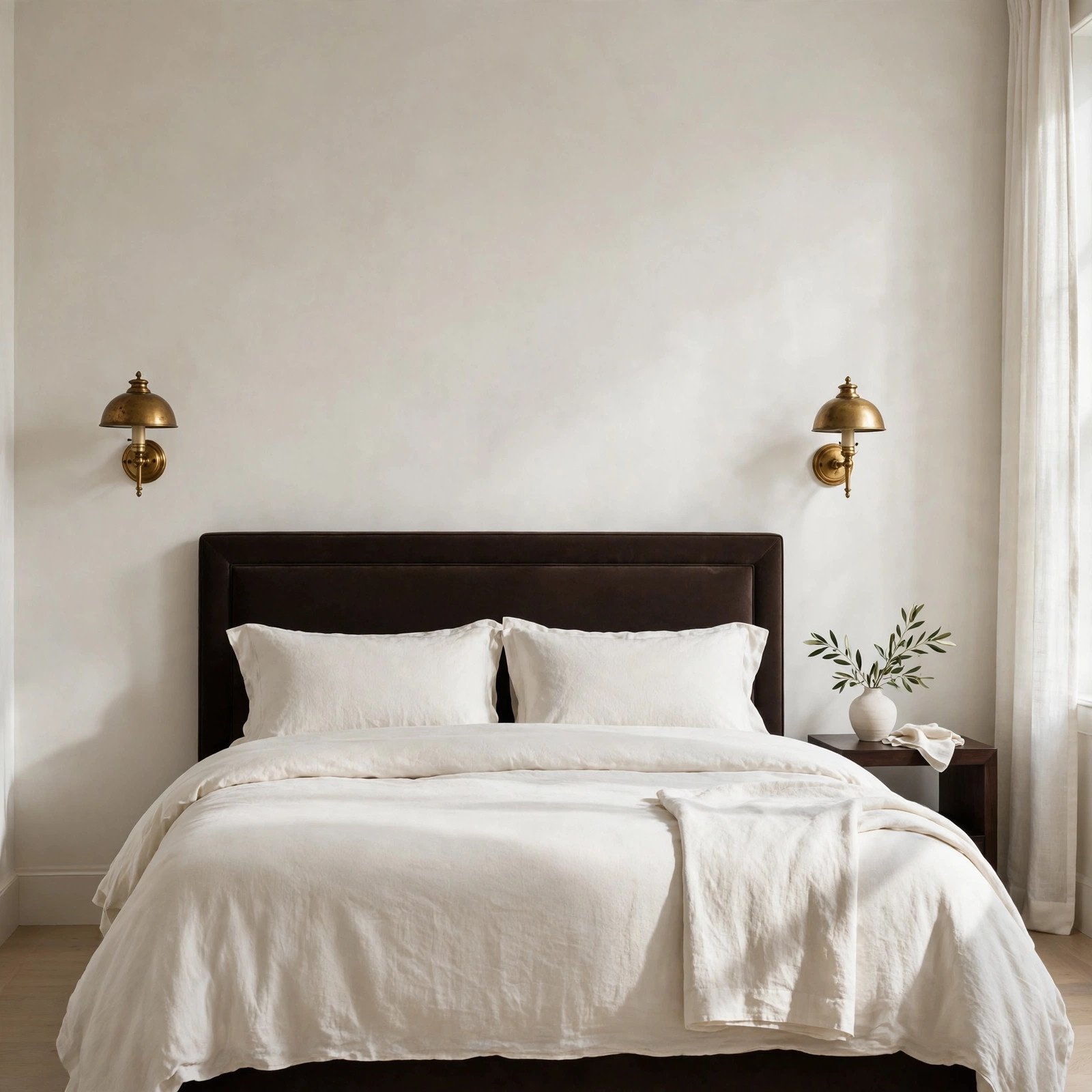 Calm, glowing bedroom retreat