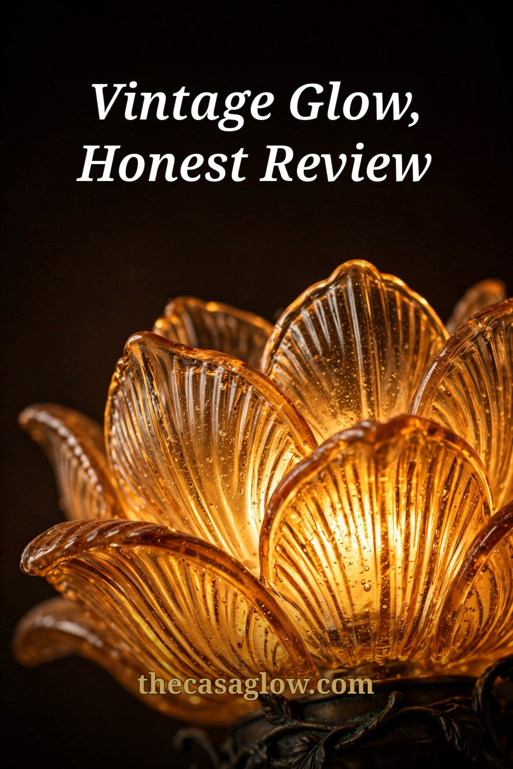 Vintage glow honest review — RORIANO amber glass table lamp