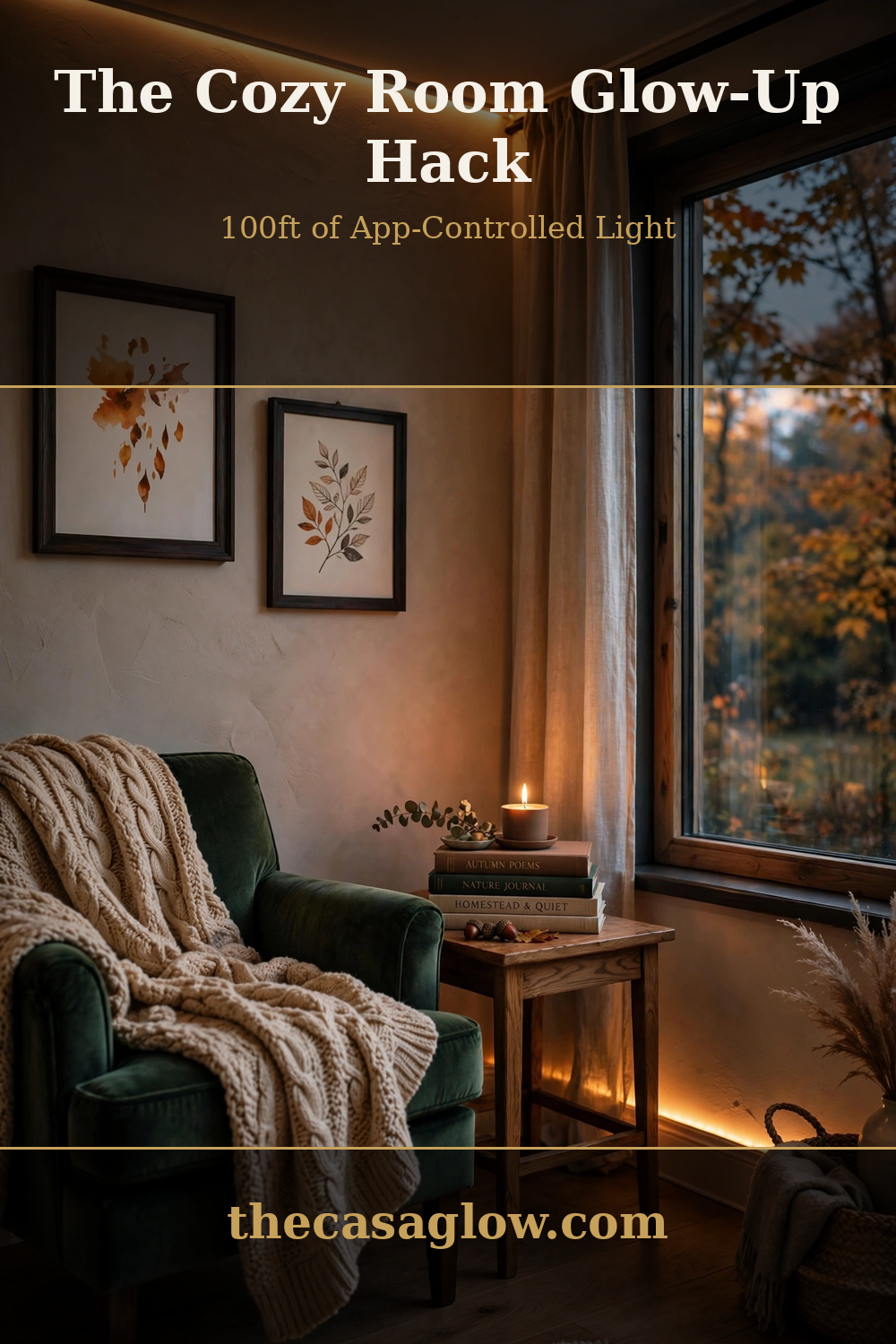 The cozy room glow-up hack — 100ft of app-controlled LED light