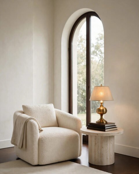 Cozy reading nook styled the Casa Glow way