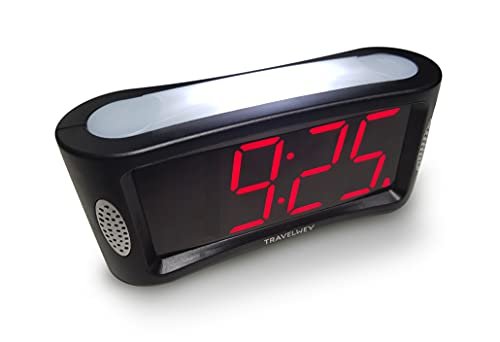 Travelwey Home LED Digital Alarm Clock (Black)