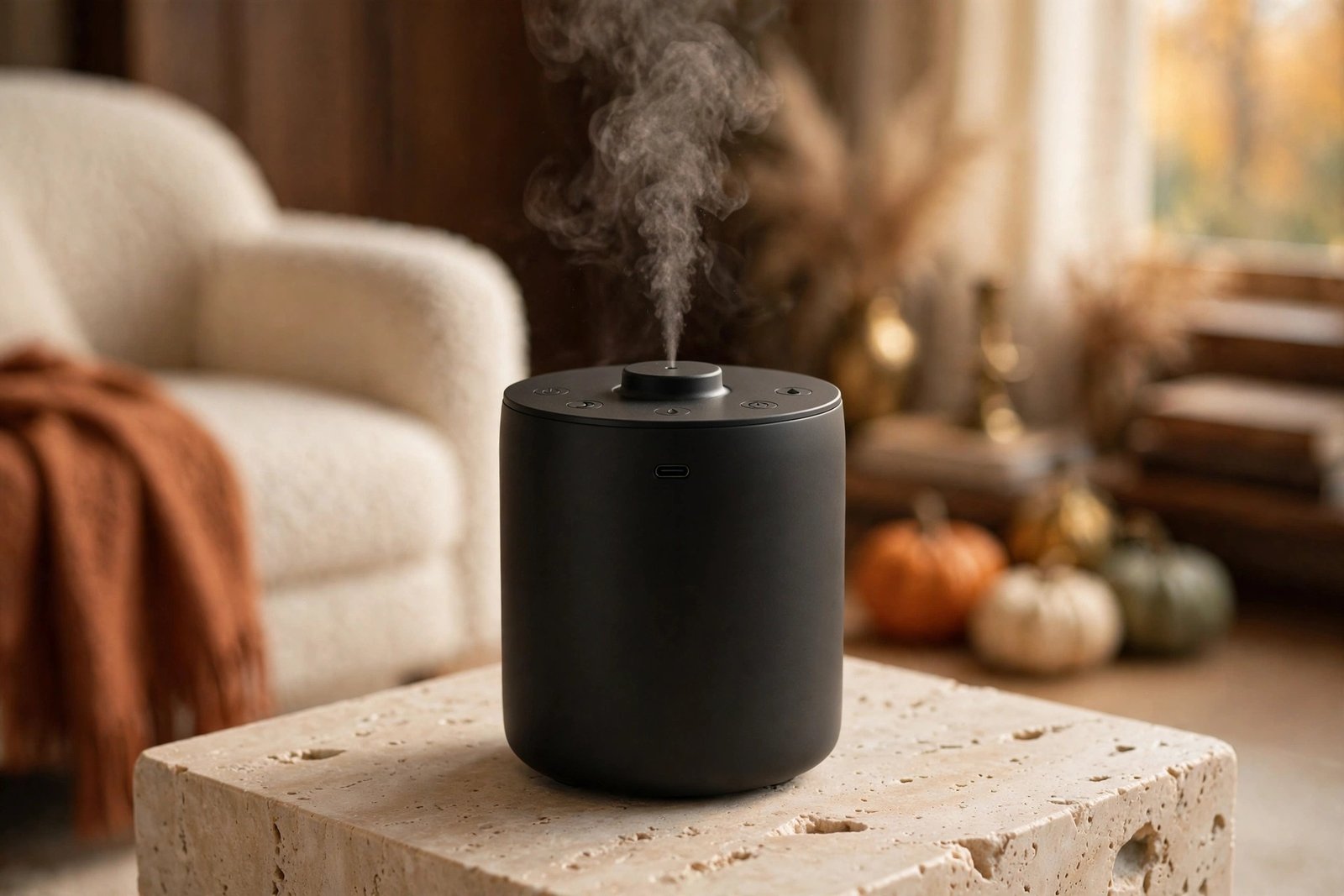 Airversa AN6 Waterless Essential Oil Diffuser, Black
