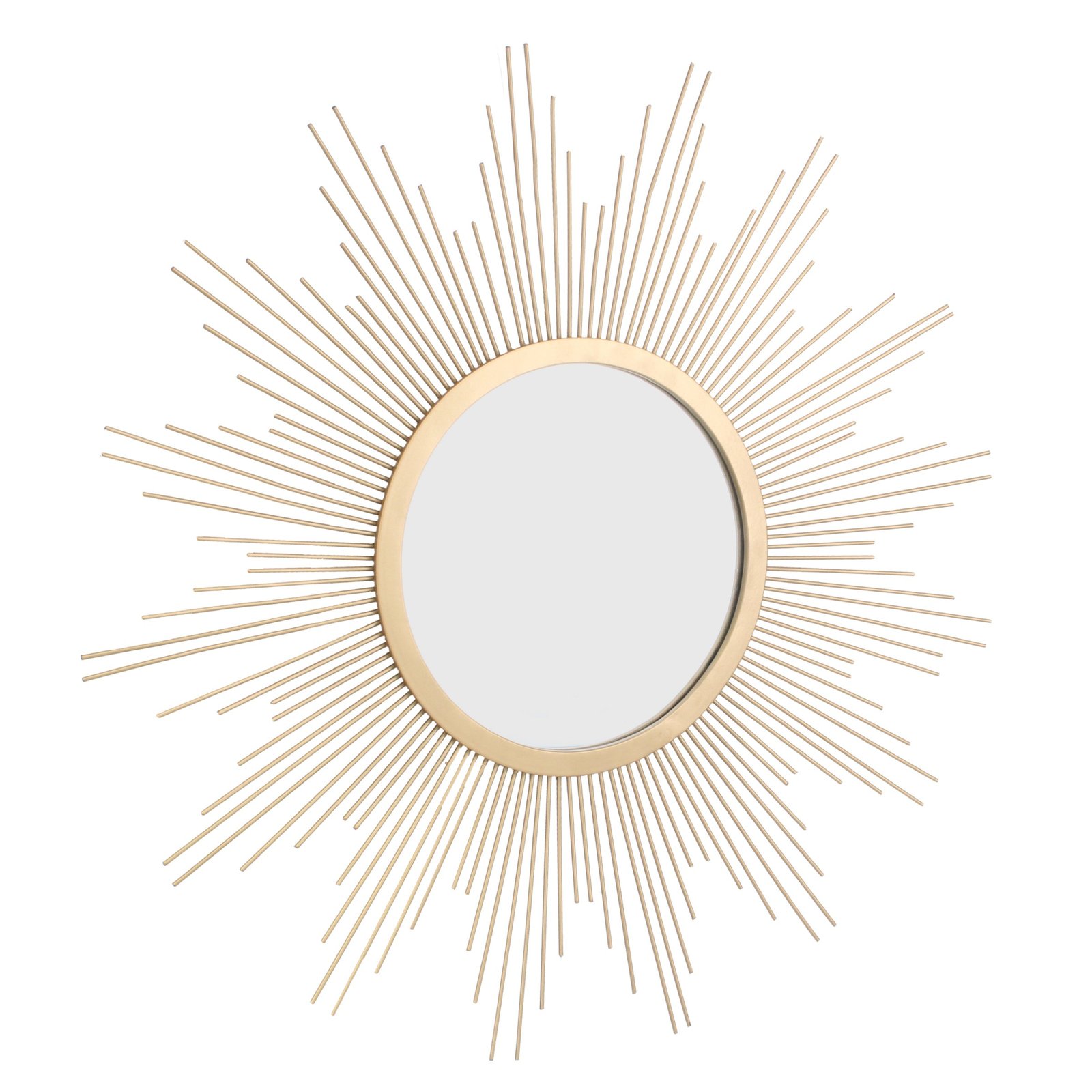 stonebriar 23 inch antique gold metal starburst hanging wall mirror entryway decor