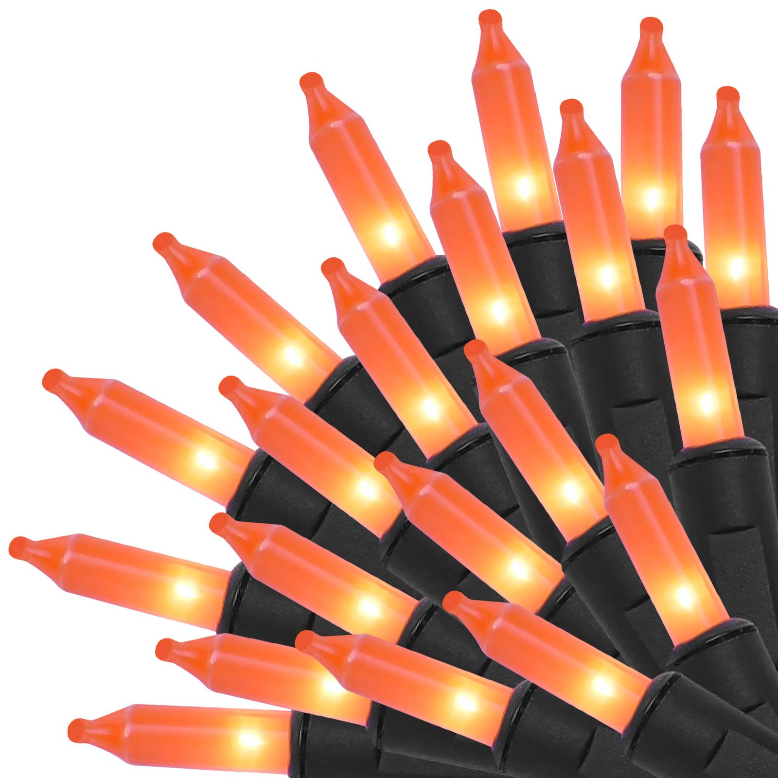 twinkle star halloween string lights 33ft 150 orange incandescent mini lights