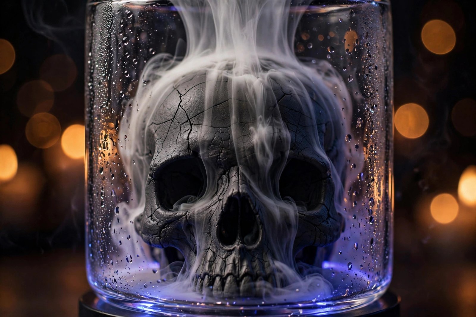 HaisWonsa skull backflow incense burner with smoke waterfall