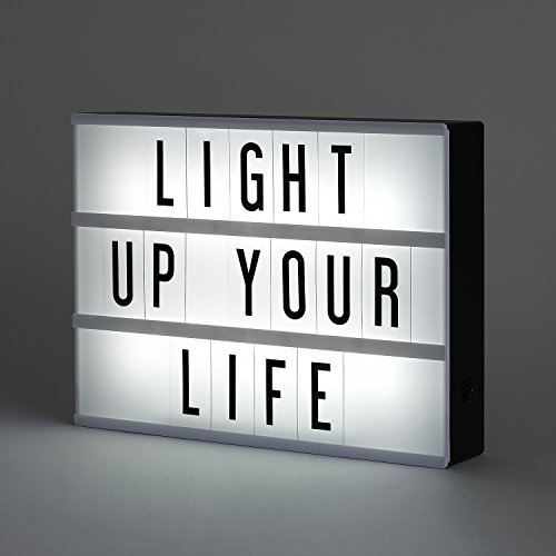 My Cinema Lightbox RGB cinema light box glowing on a shelf
